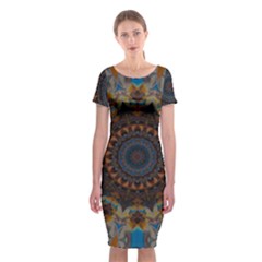 Victory Classic Short Sleeve Midi Dress by LW323