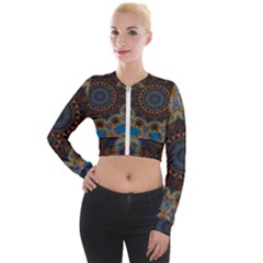 Victory Long Sleeve Cropped Velvet Jacket by LW323