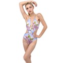 Bloom Plunging Cut Out Swimsuit View1