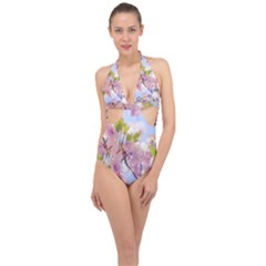 Bloom Halter Front Plunge Swimsuit by LW323