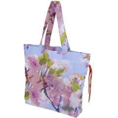 Bloom Drawstring Tote Bag by LW323