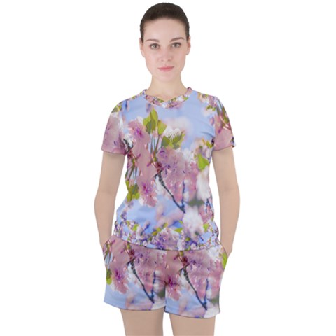 Bloom Women s Tee And Shorts Set by LW323