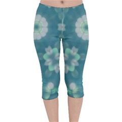 Softpetals Velvet Capri Leggings  by LW323