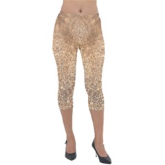 Sparkle Lightweight Velour Capri Leggings  by LW323