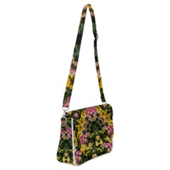 Springflowers Shoulder Bag With Back Zipper by LW323