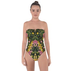 Springflowers Tie Back One Piece Swimsuit by LW323