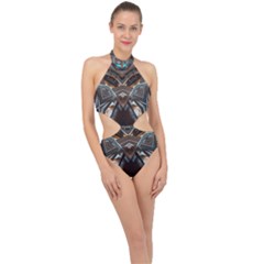 Holy1 Halter Side Cut Swimsuit by LW323