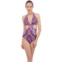 Godsglory1 Halter Front Plunge Swimsuit View1