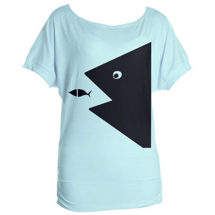 Fish  Women s Oversized Tee