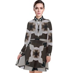 Newdesign Long Sleeve Chiffon Shirt Dress by LW323