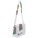 Flower Cat Shoulder Bag with Back Zipper View1