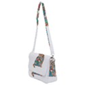 Flower Cat Shoulder Bag with Back Zipper View2