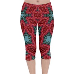 Holly Velvet Capri Leggings  by LW323