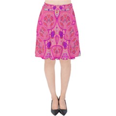 Pinkstar Velvet High Waist Skirt by LW323