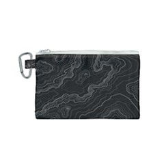 Topography Map Canvas Cosmetic Bag (small) by goljakoff