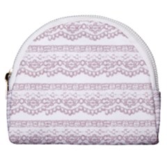 Purple-lace Horseshoe Style Canvas Pouch by PollyParadise