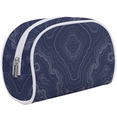 Blue Topography Make Up Case (large) by goljakoff