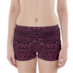 Burgundy Boyleg Bikini Wrap Bottoms by LW323