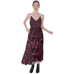 Burgundy Tie Back Maxi Dress by LW323