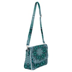 Blue Gem Shoulder Bag With Back Zipper by LW323