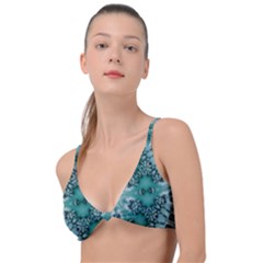 Blue Gem Knot Up Bikini Top by LW323