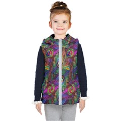 Peacockmania Kids  Hooded Puffer Vest by MrsTheDON