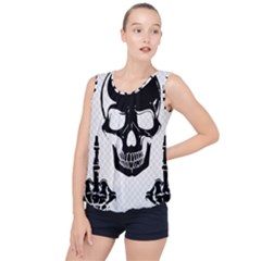 Bad 2 The Bone Bubble Hem Chiffon Tank Top by MrsTheDON