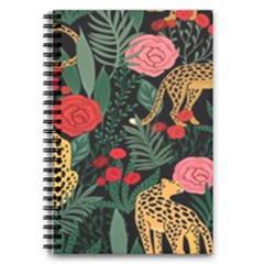 Leopardrose 5 5  X 8 5  Notebook by PollyParadise