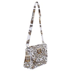 Gold Design Shoulder Bag With Back Zipper by LW323