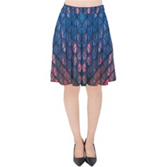 Abstract3 Velvet High Waist Skirt by LW323