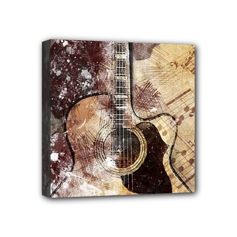 Guitar Mini Canvas 4  X 4  (stretched) by LW323