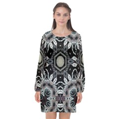 Design C1 Long Sleeve Chiffon Shift Dress  by LW323