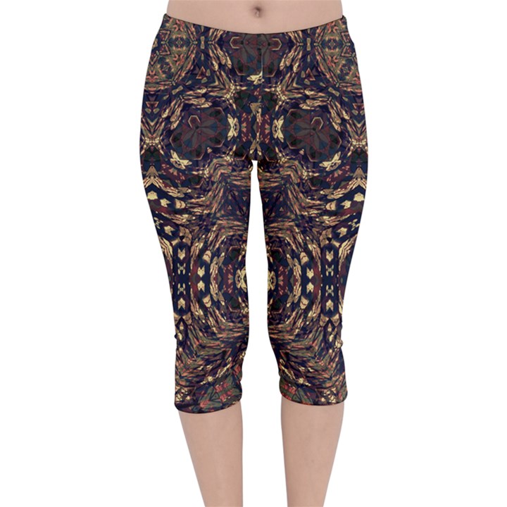 Cool Summer Velvet Capri Leggings 