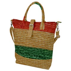 Couleurs D afrique Buckle Top Tote Bag by SoLoJu