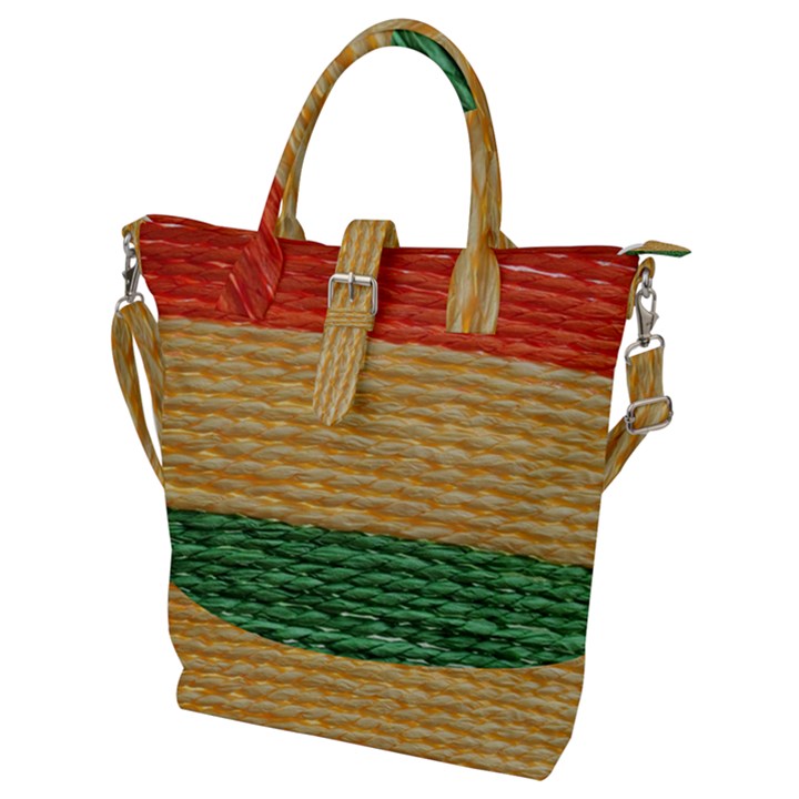 Couleurs d Afrique Buckle Top Tote Bag