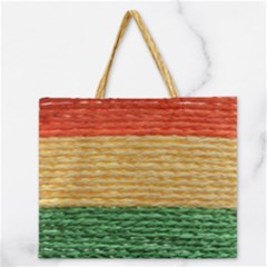 Couleurs Emblématiques Zipper Large Tote Bag by SoLoJu