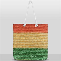 Couleurs Emblématiques Full Print Rope Handle Tote (large) by SoLoJu