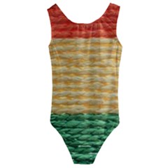 Couleurs Emblématiques Kids  Cut-out Back One Piece Swimsuit by SoLoJu