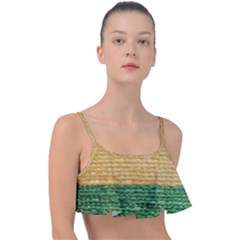 Couleurs Emblématiques Frill Bikini Top by SoLoJu