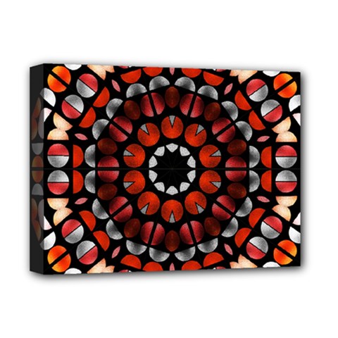 Kaleid Geometric Metal Color Deluxe Canvas 16  X 12  (stretched)  by byali