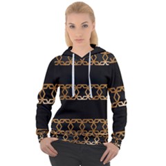 Pattern Geometric Gold Black Women s Overhead Hoodie by alllovelyideas