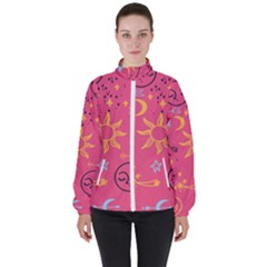 Pattern Mystic Color Women s High Neck Windbreaker by alllovelyideas