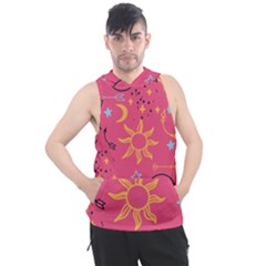 Pattern Mystic Color Men s Sleeveless Hoodie by alllovelyideas