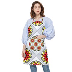 Mandala Modern Forme Geometrique Pocket Apron by byali