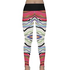 Bohemian Colorful Pattern B Lightweight Velour Classic Yoga Leggings by gloriasanchez