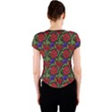 Spanish Passion Floral Pattern Crew Neck Crop Top View2