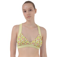 Tropical Fruits Pattern  Sweetheart Sports Bra by gloriasanchez