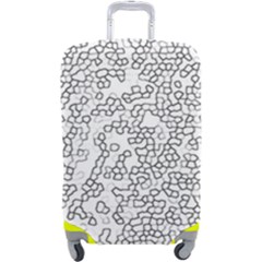 Neon Geometric Pattern Design 2 Luggage Cover (large) by dflcprintsclothing