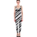 Galaxy Motion Black And White Print 2 One Piece Catsuit View1