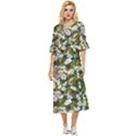 Blooming Garden Double Cuff Midi Dress View1